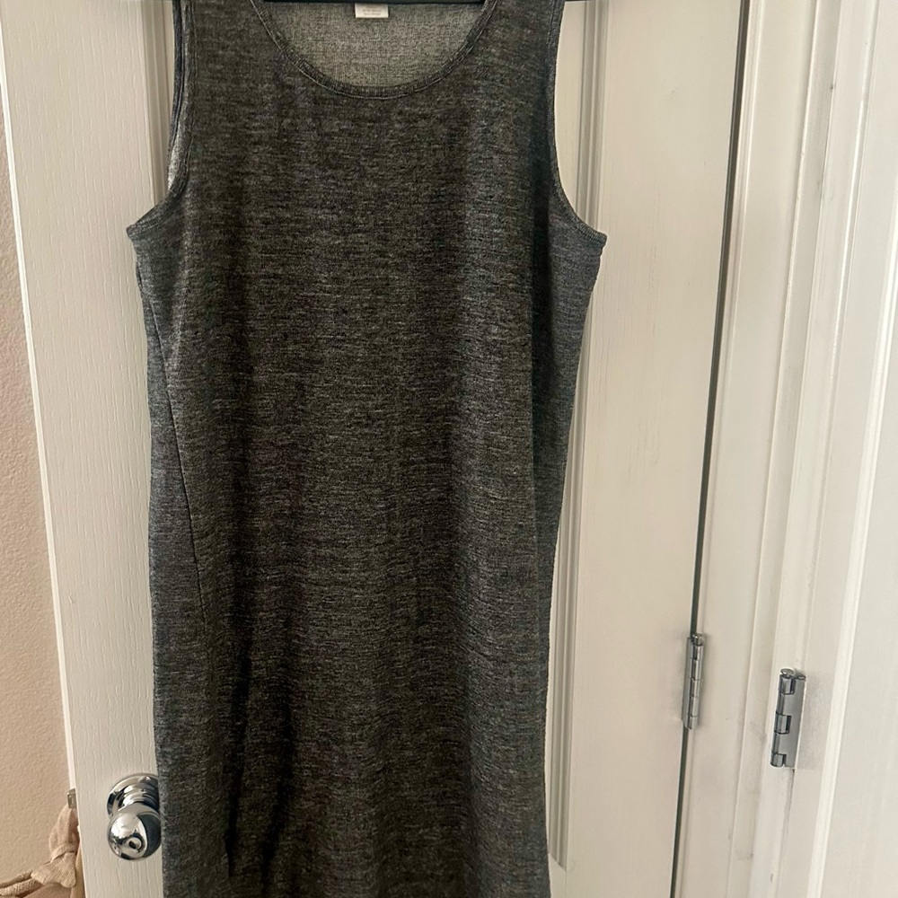 Matty M Charcoal Sleeveless Midi Dress